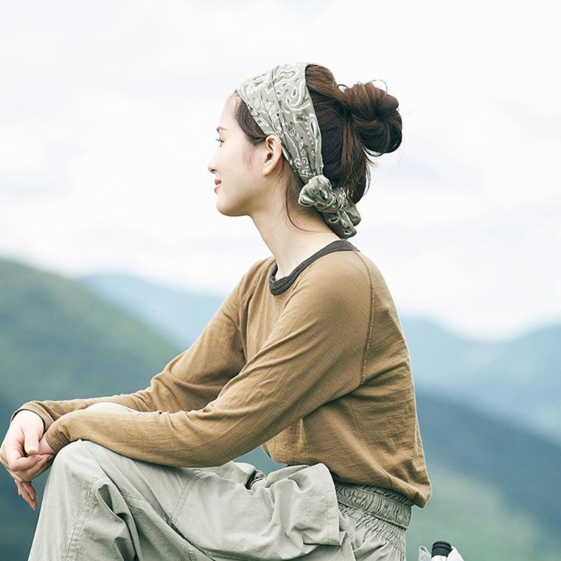 CHAORAS(チャオラス) スポーツてぬぐい ビンテージバンダナ/サンド 81071