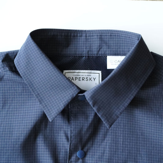 PAPERSKY WEAR(ペーパースカイウェア) Magazine Check Big Half Shirt PS251013
