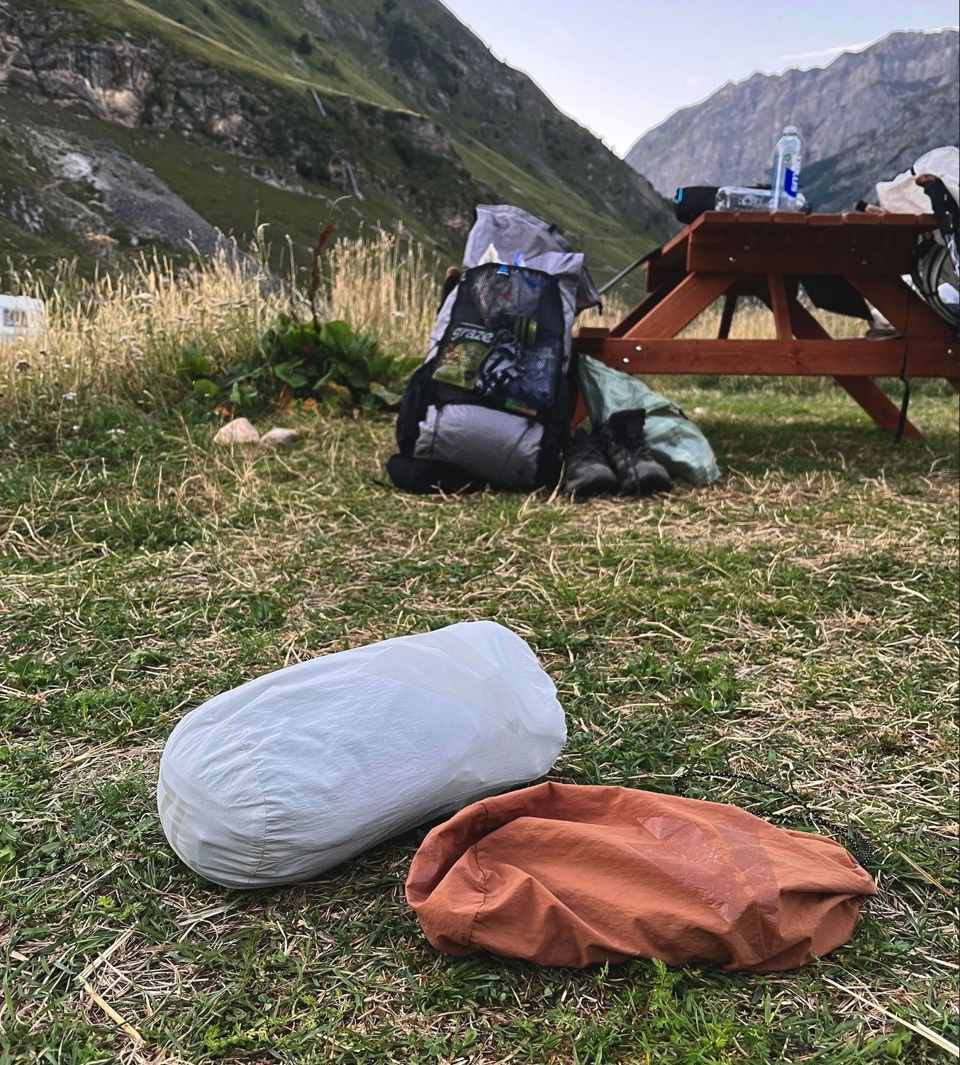 【送料無料】PAPERSKY WEAR(ペーパースカイウェア) Stuff Sack 7L IceGray