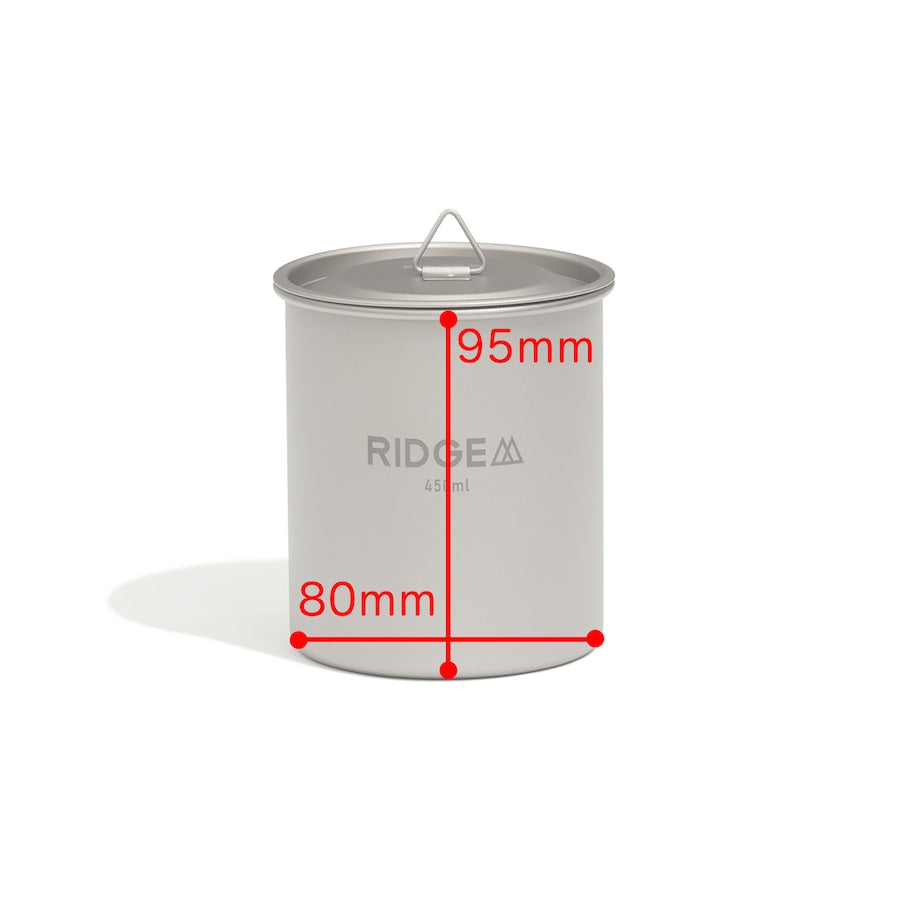 RIDGE MOUNTAIN GEAR(リッジマウンテンギア) Titanium Mug 450ml