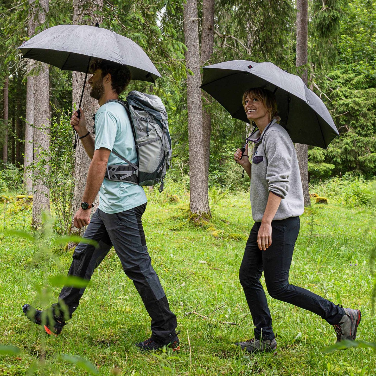 EuroSCHIRM スイング ライトフレックス アンブレラ Silver/Metallic