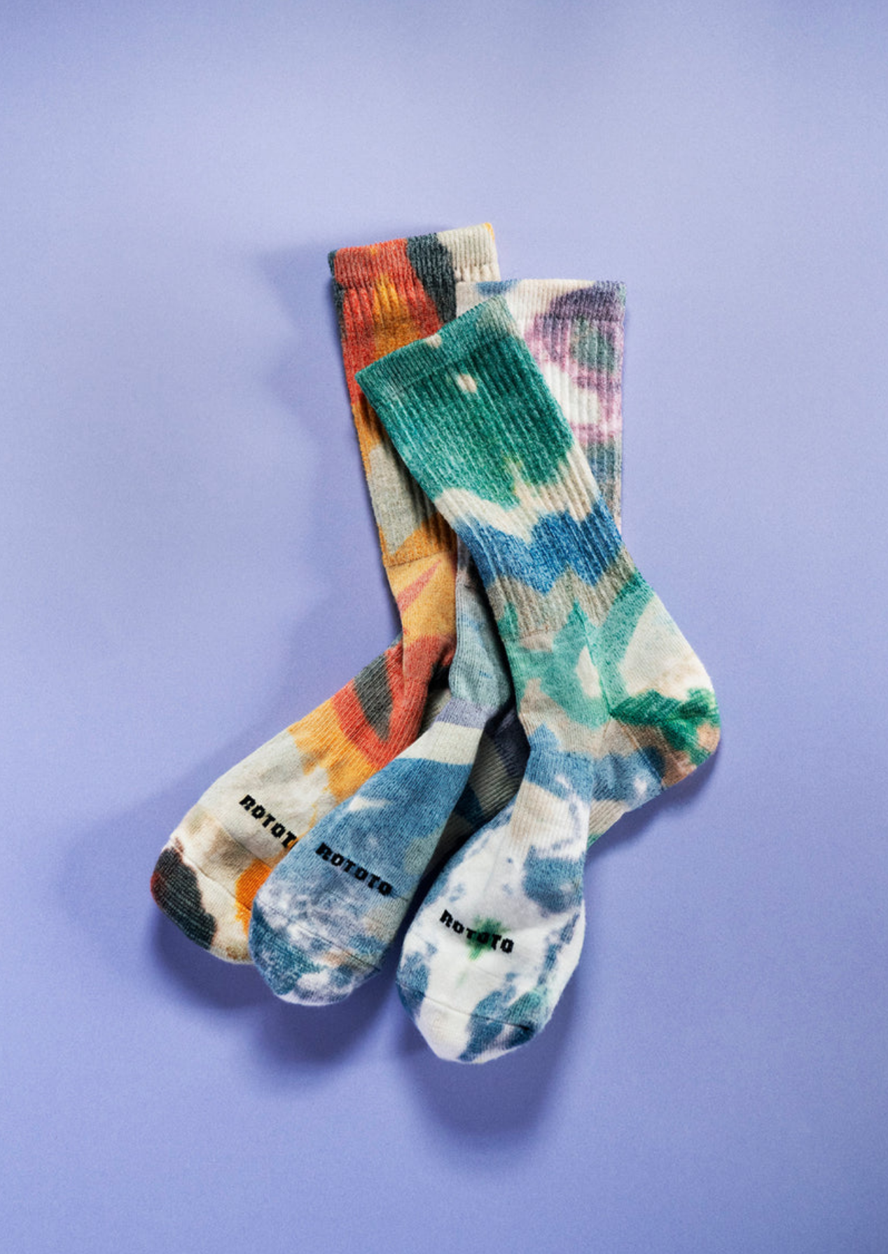 【送料無料】ROTOTO(ロトト) Allrounder "Merino Crew Tie Dye" R1564
