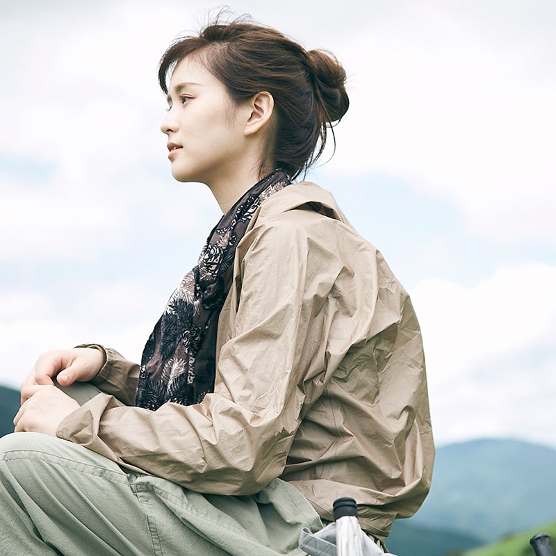 CHAORAS(チャオラス) スポーツてぬぐい ライチョウ&ホシガラス セピア 81072