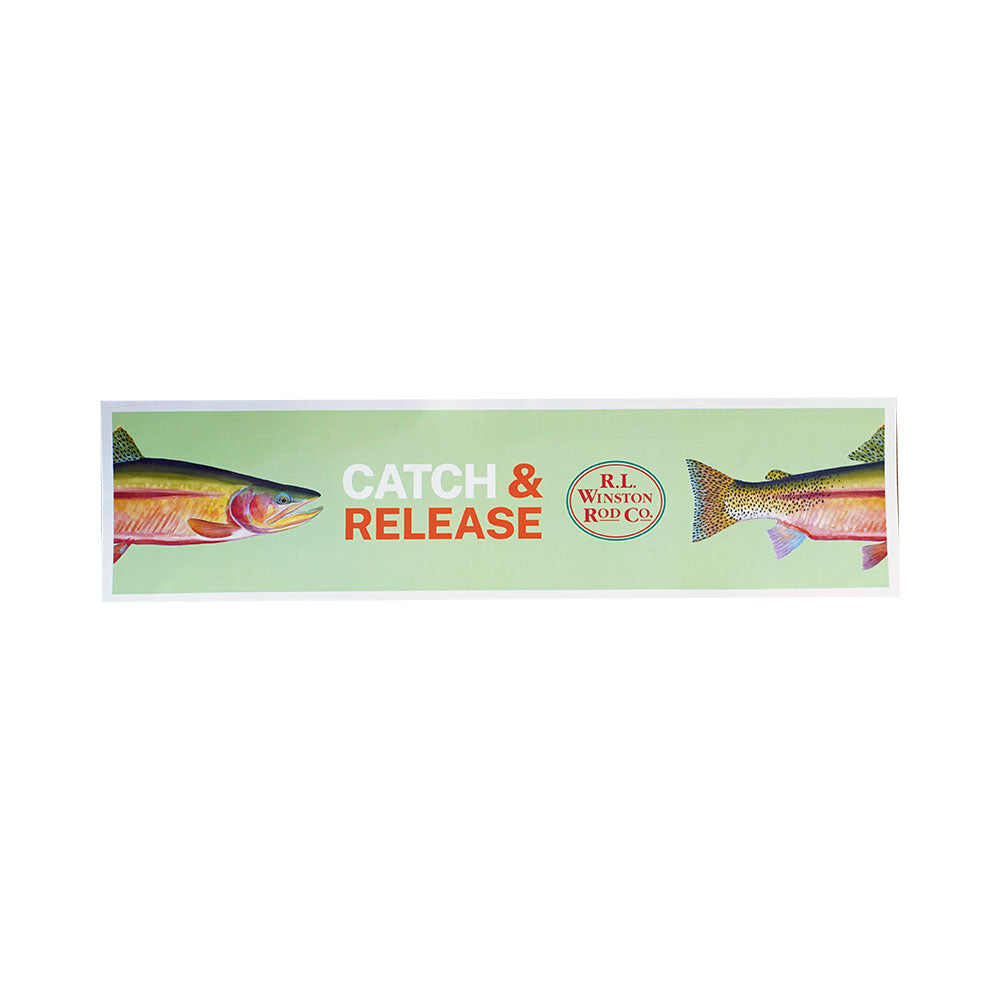 R.L.Winston(R.L.ウィンストン) Catch & Release Sticker 11.5"×3.5"
