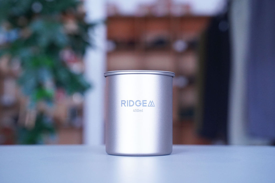 RIDGE MOUNTAIN GEAR "Titanium Mug 450ml" | 長く愛用したいシンプル・軽量なチタンマグ