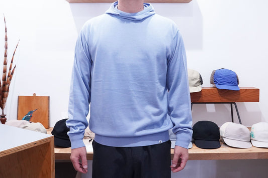 RIDGE MOUNTAIN GEAR "Merino PlaX Hooded Sweater" | 山も日常でも使えるフード付きのハイゲージセーター