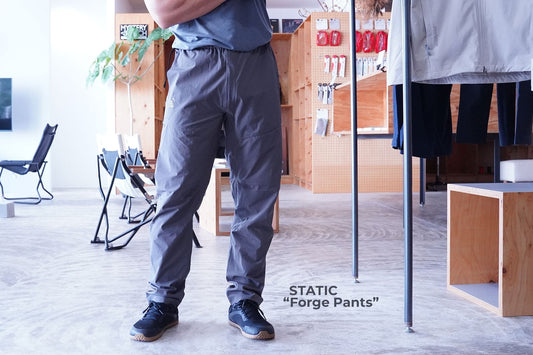 STATIC "Forge Pants" | クライミングや険しい山域での行動に使いやすいパンツ