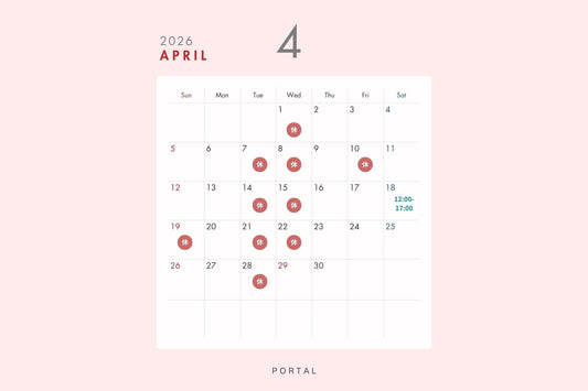 4月の営業スケジュール