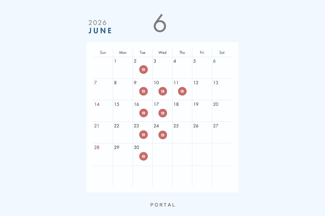 6月の営業スケジュール