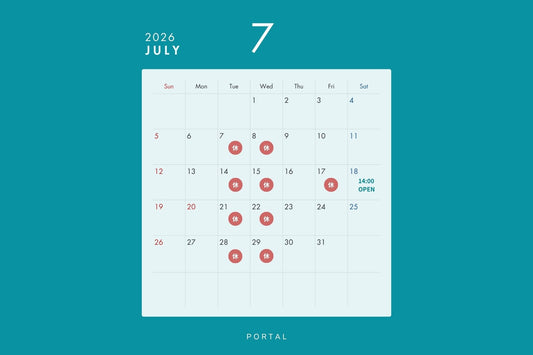 7月の営業スケジュール