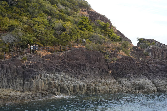 美々津海岸遊歩道(宮崎県日向市)を歩く | コミュニティの方々と下見を兼ねて朝の海岸線を