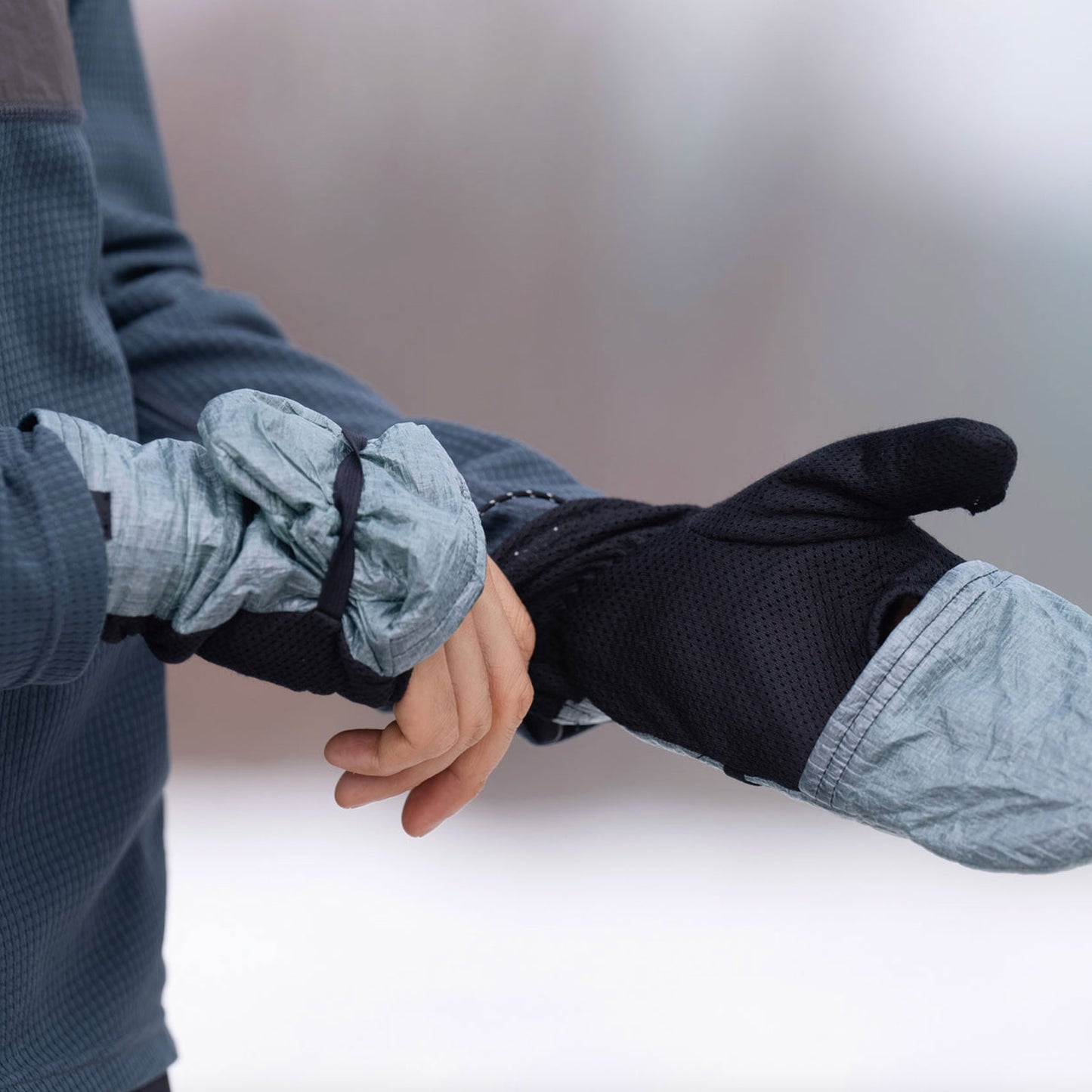 STATIC(スタティック) Adrift Dyneema Mitten Black 74804
