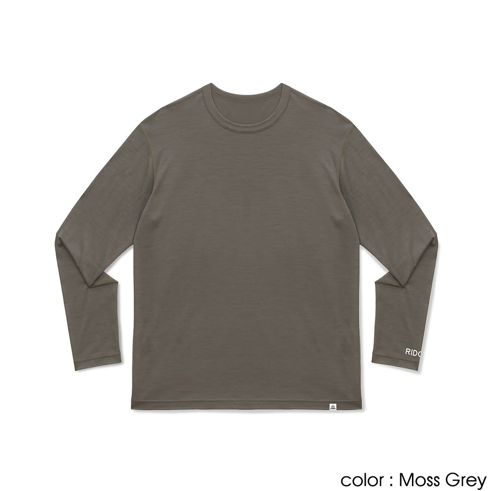 RIDGE MOUNTAIN GEAR(リッジマウンテンギア) Merino Basic Tee Long Sleeve