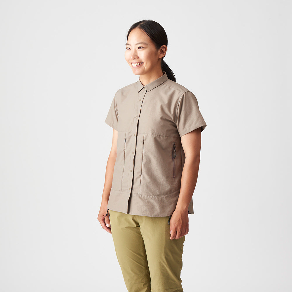 AXESQUIN(アクシーズクイン) Women's SS Ventilation Shirt 011191