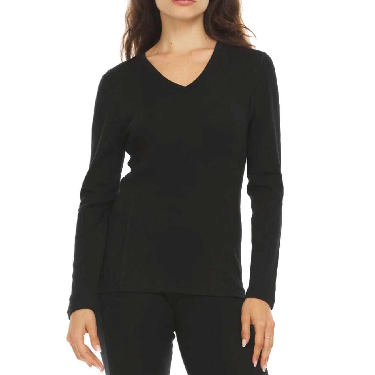 Minus33(マイナスサーティスリー) Women's Long Sleeve V-Neck