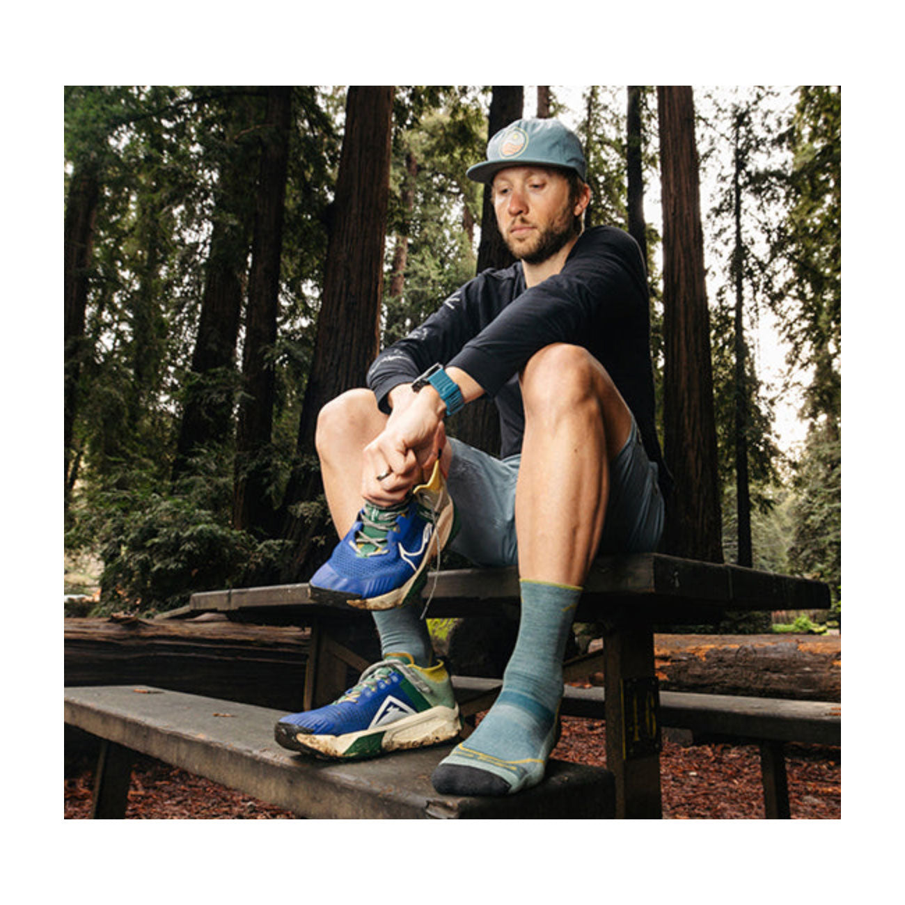 Darntough(ダーンタフ) Men's #1972 ライトハイカーマイクロクルー ライトウェイトクッション
